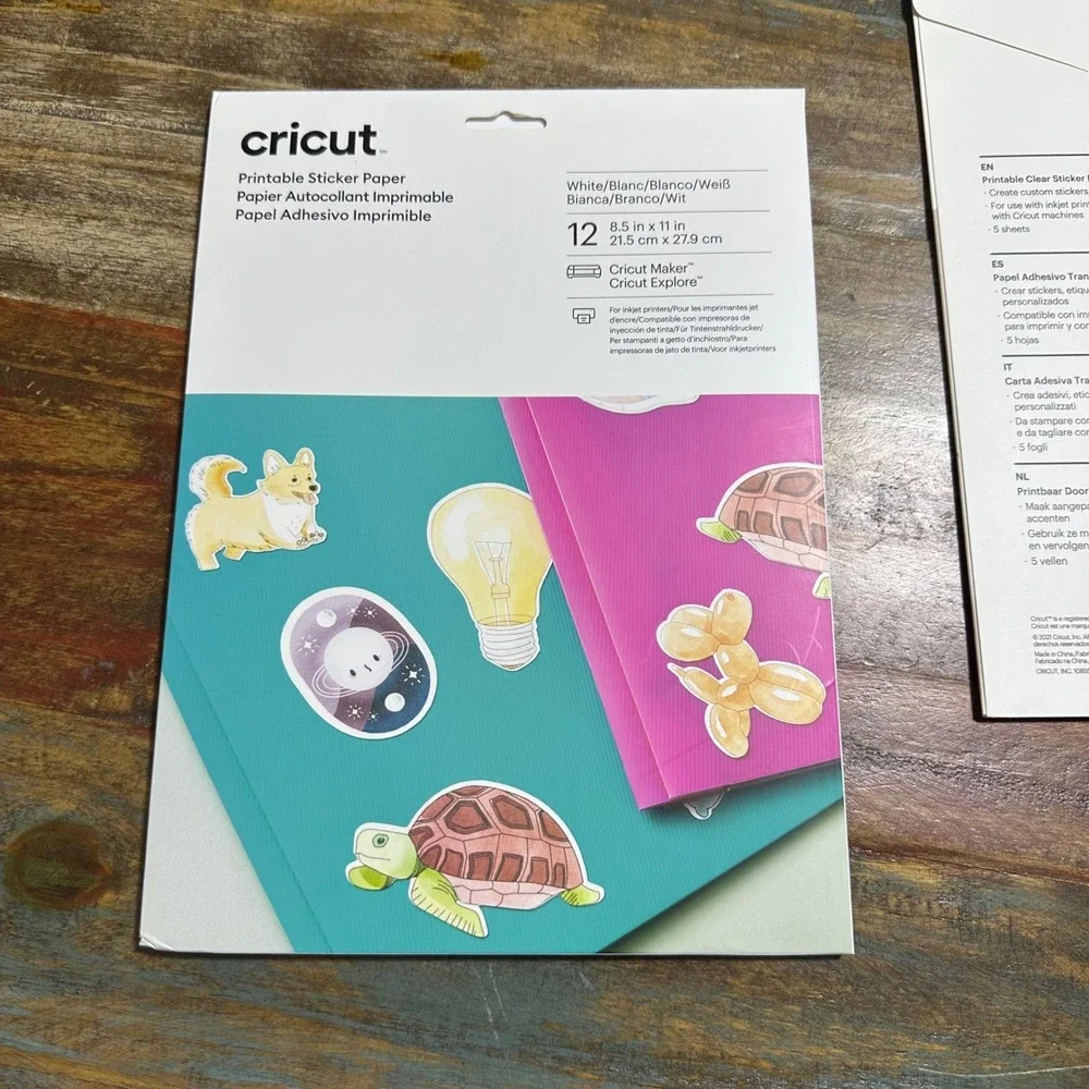 Cricut printable sticker